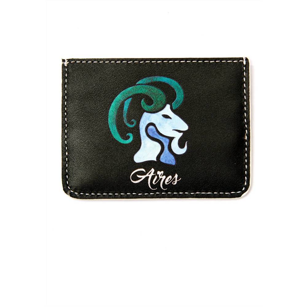 NEW EMM KUO women's horoscope aries cardholder in black